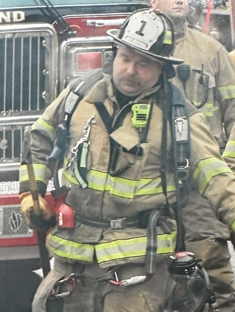 K.A. Brown serving as an East Hartford firefighter