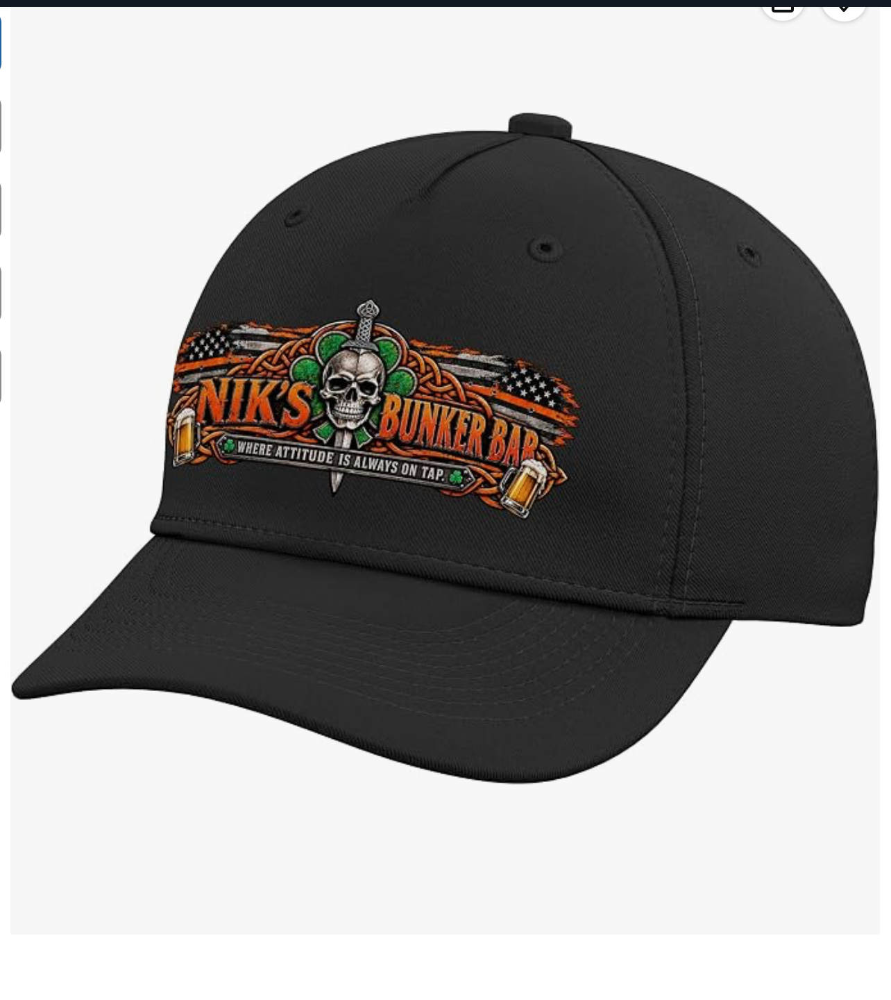 Nik’s Bunker Bar Cap — front view