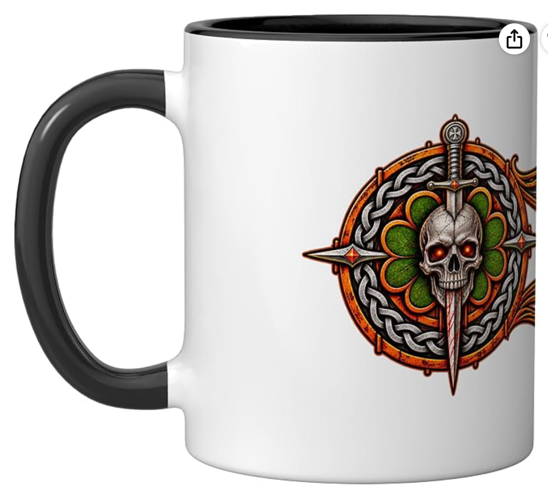Who’s Got Shotgun coffee mug — emblem view